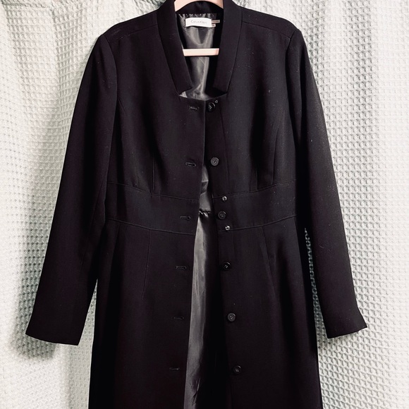 Calvin Klein Black Size 10 Dress/Long Jacket - Picture 1 of 4